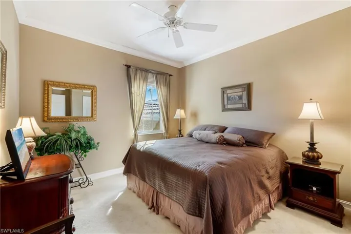The second bedroom is just steps from a full bath, providing comfort and privacy for visitors.