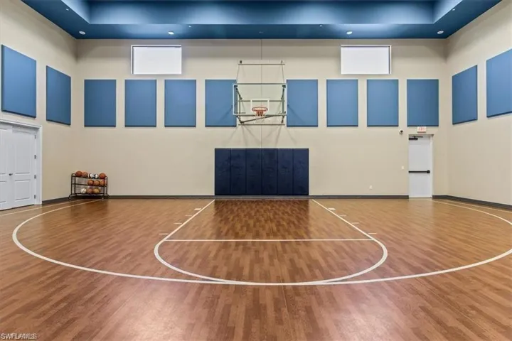 View of basketball court