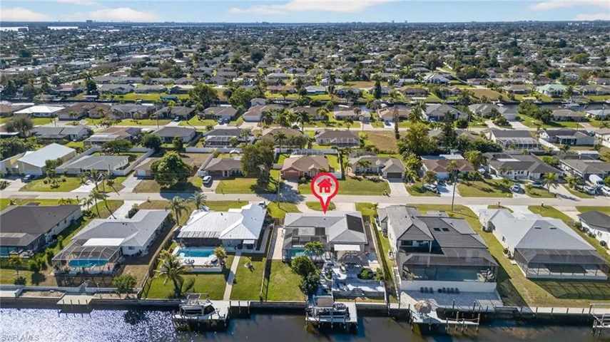 Aerial overview of property's location