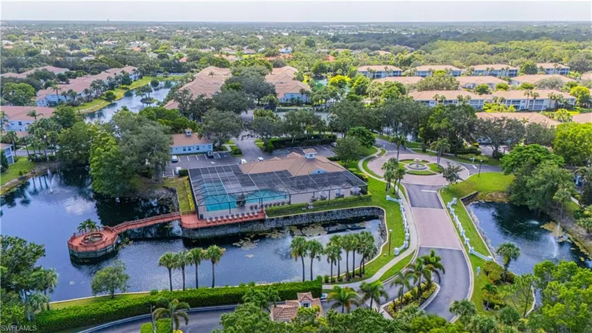 Aerial overview of property's location featuring a large body of water