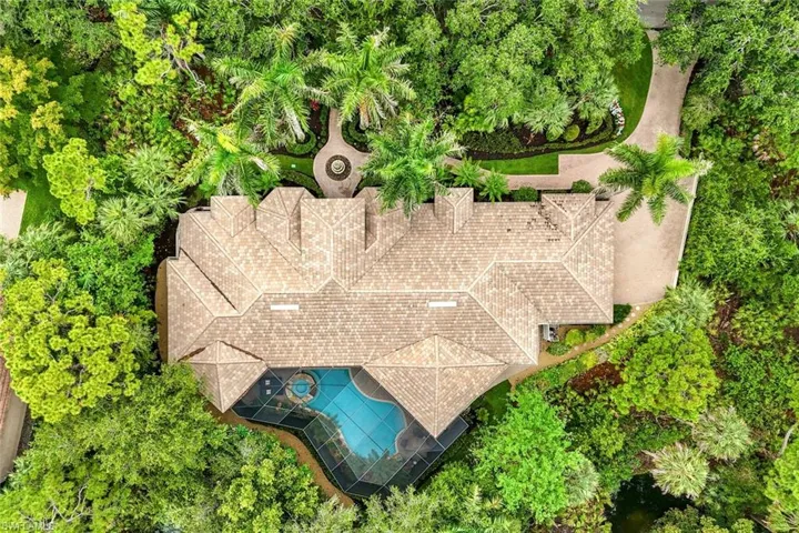 Aerial view of the property