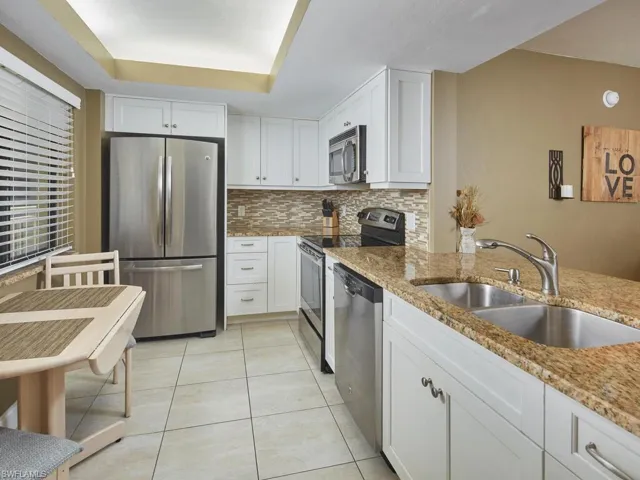 Plenty of storage in the beautifully updated kitchen.