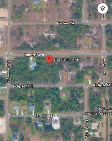 Map of property location featuring property parcel outlined