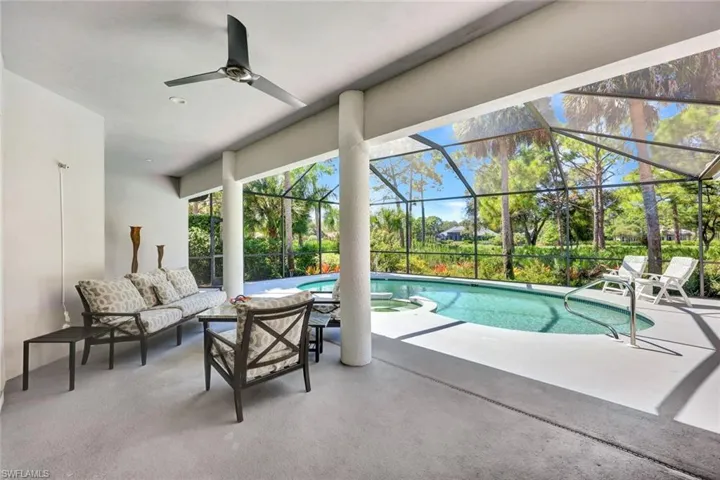 Expansive Lanai for Covered Seating and Sundeck Lounging
