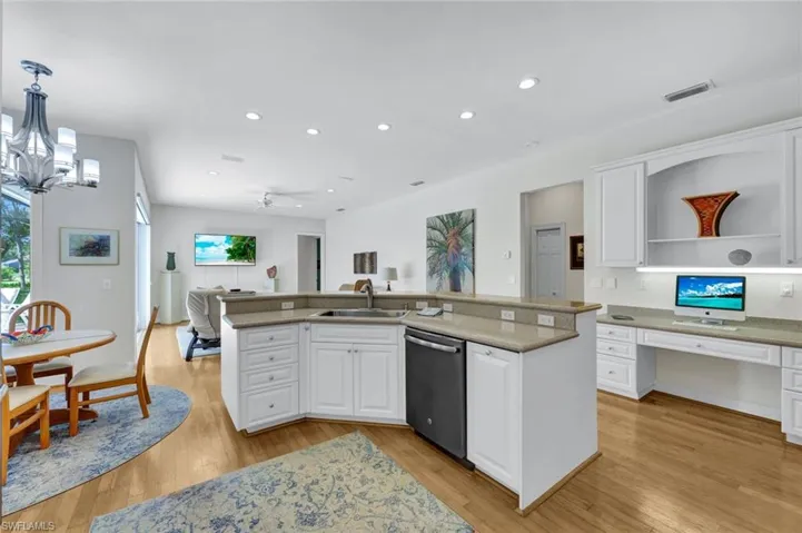Built-In with Desk off Kitchen