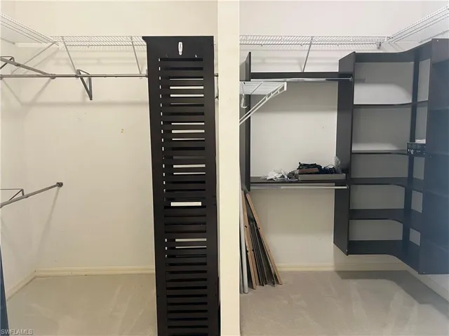 HUGE walk-in closet in primary bedroom.