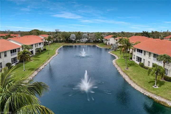 Drone / aerial view of a large body of water