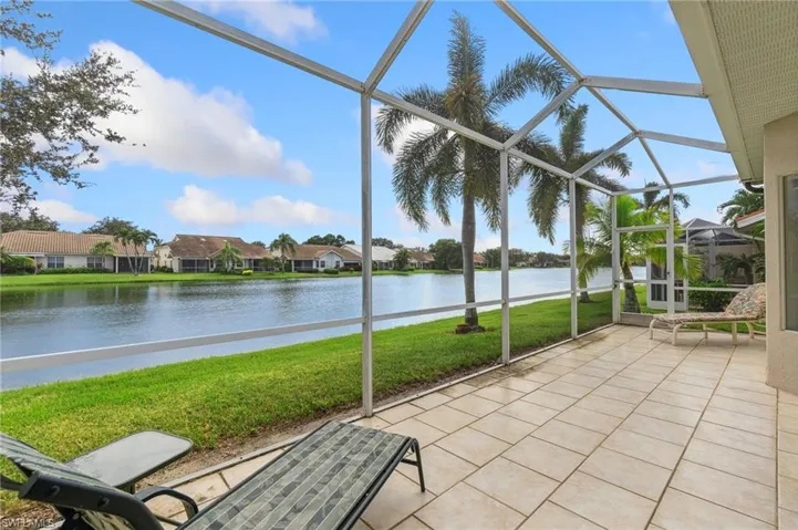 Patio with lake view