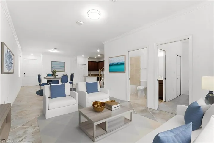Plenty of space for living and dining!