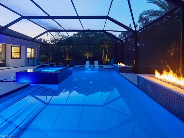 Pool at twilight