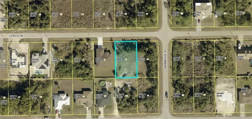 Aerial view of property's location
