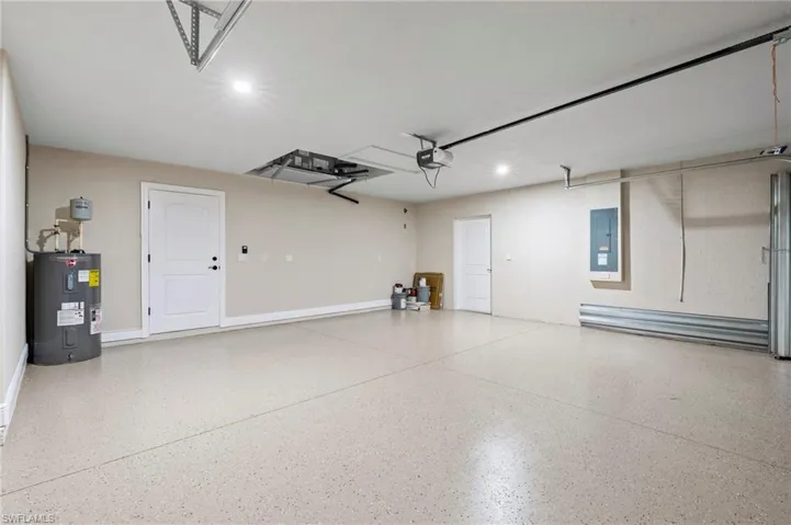 Epoxy flooring in garage