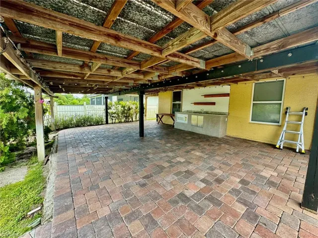 View of patio / terrace featuring exterior kitchen