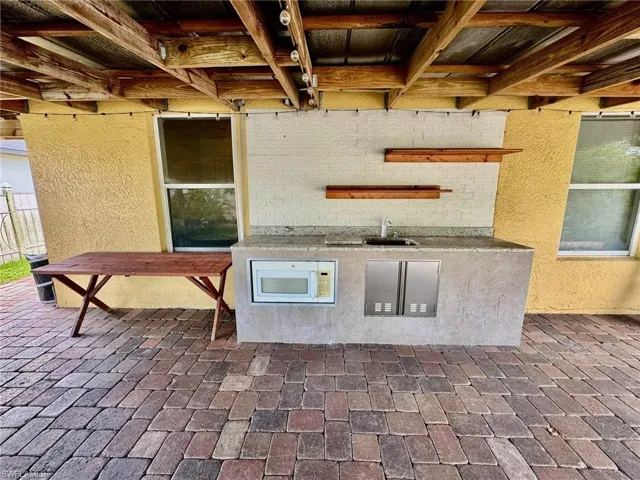 View of patio / terrace with sink