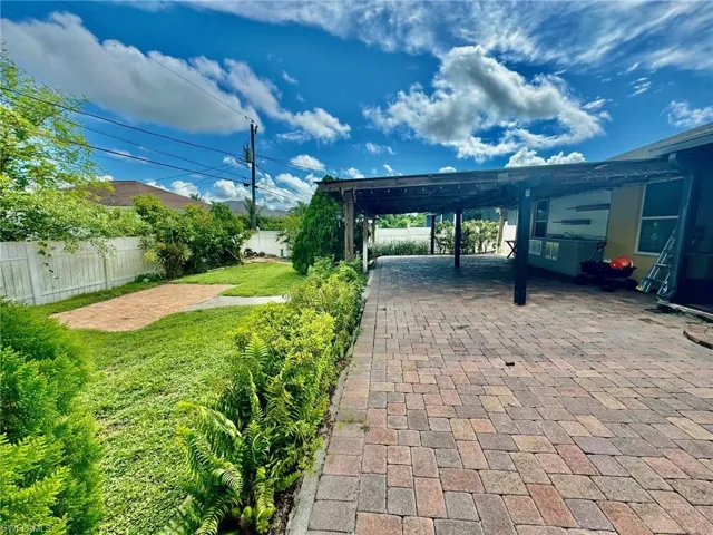 View of patio