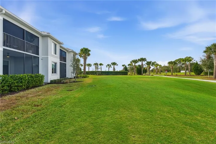 View of green lawn golf course