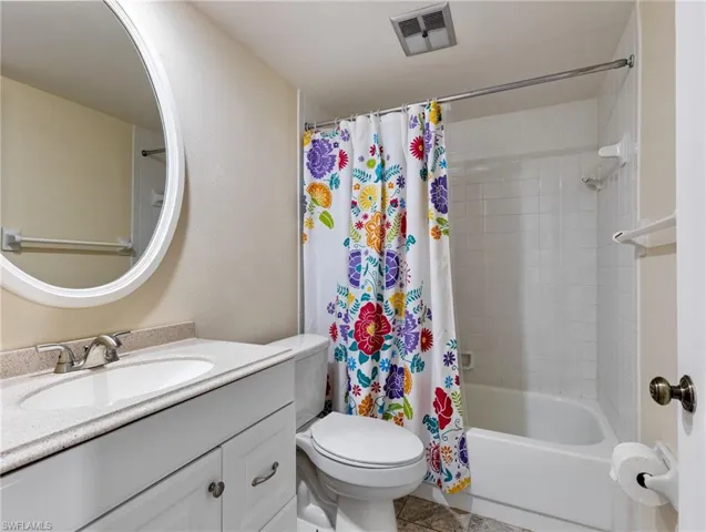 Full bathroom 2 featuring vanity, shower / bath combination
