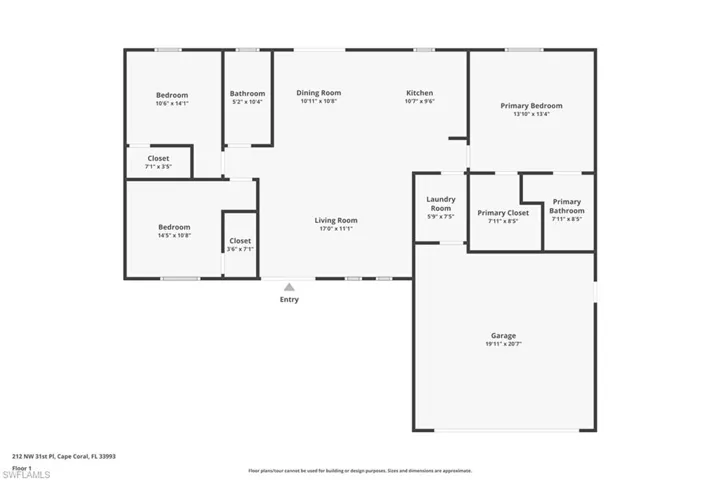 View of room layout