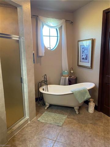 Master bath shower and tub