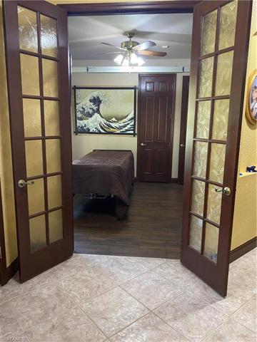 Bedroom #4 with french doors