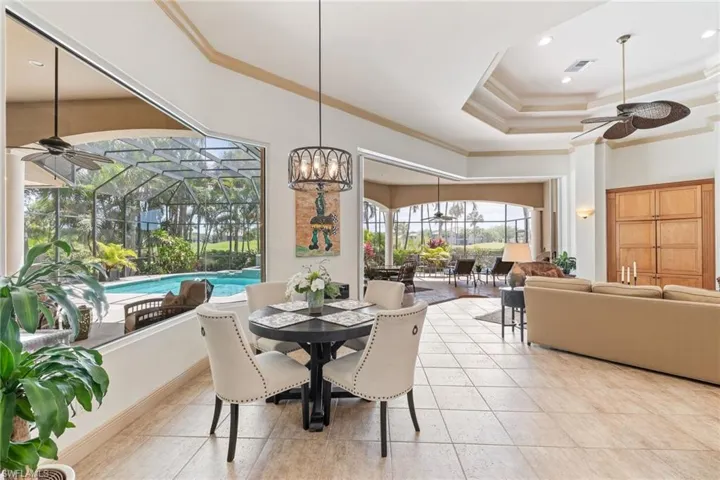 View from kitchen / breakfast area