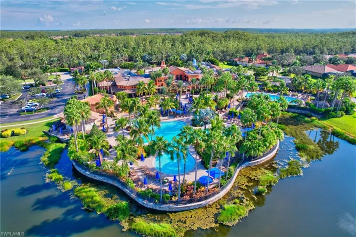 Aerial View of Pool Complex