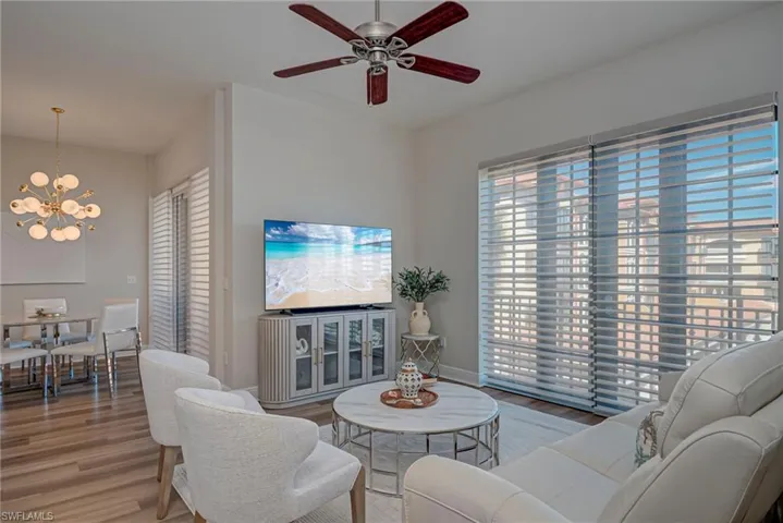 Tons of natural light in the open floor plan featuring light