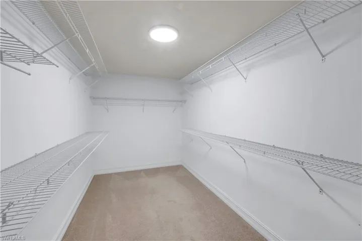 Primary bedroom has a very large walk-in closet.