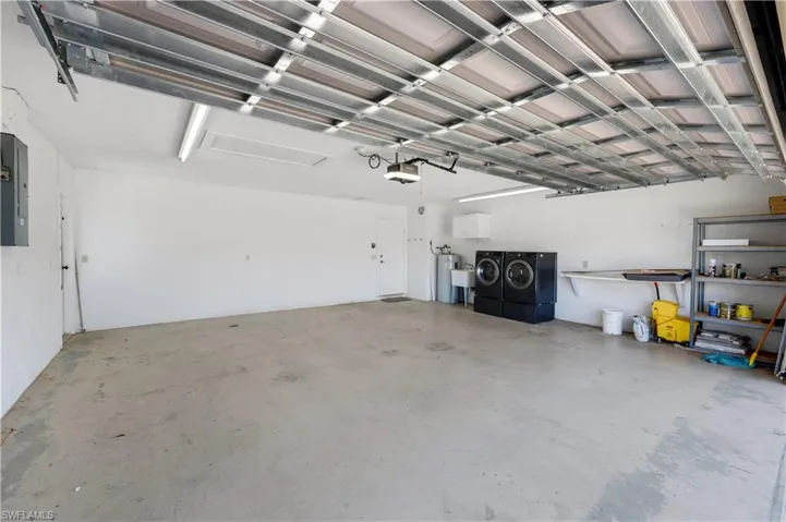 Two car garage.