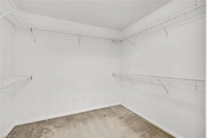 Large walk-in master closet.