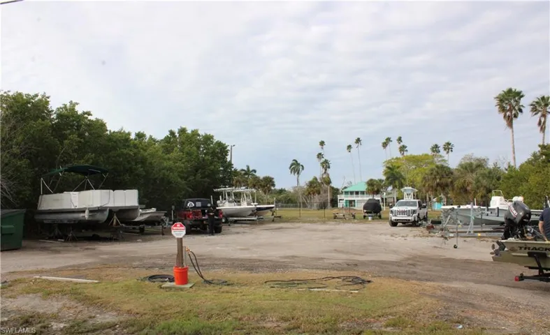 Parking area for boats and trailers