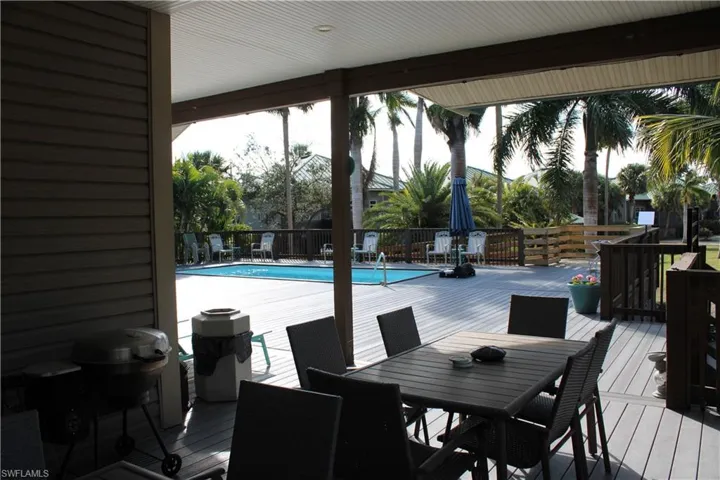 Covered outside sitting area