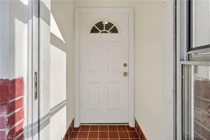 Doorway to property