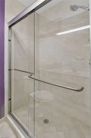 Bathroom featuring a shower stall