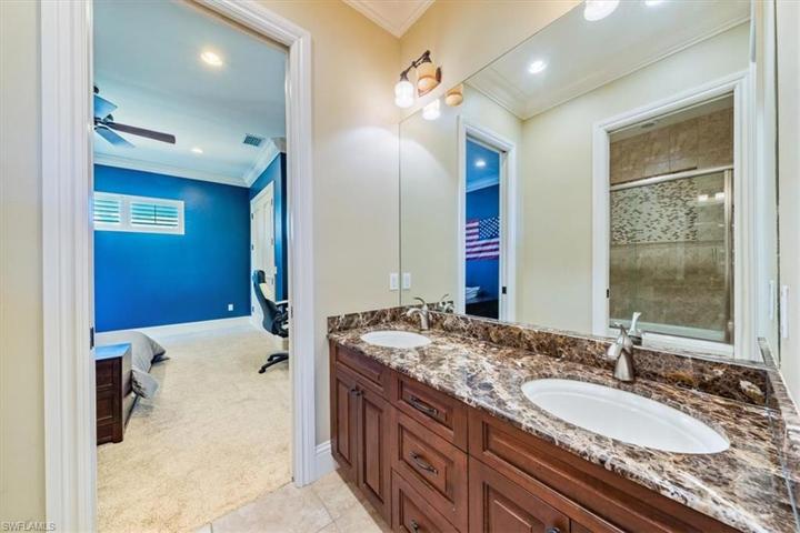 Second Floor Jack & Jill Bathroom that connects two large bedrooms