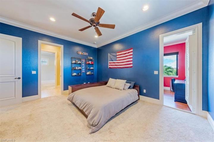 Upstairs Guest Bedroom 2 that connects to Jack & Jill Bathroom & Flex Space.  There is a mirror image of this bedroom.
