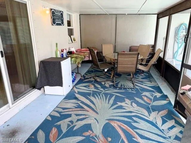 The screened in lanai/patio is expansive at 19' long