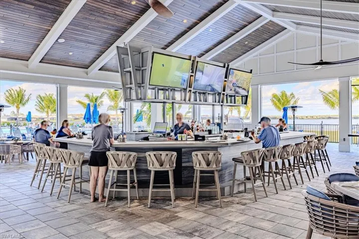 community Bar in front of private beach