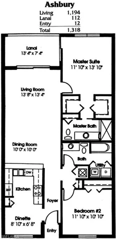 View of floor plan / room layout