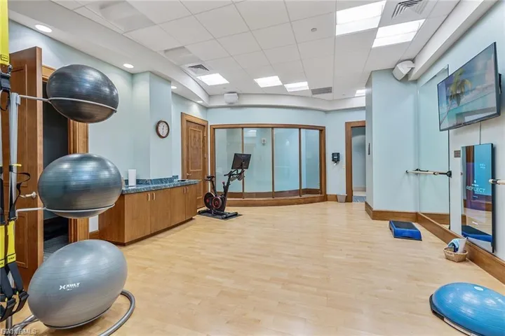 Aqua Spa & Fitness includes massage, sauna, steam plus his & her locker rooms.