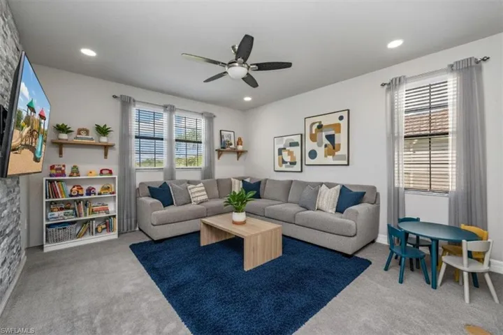 Loft, shown with virtual staging