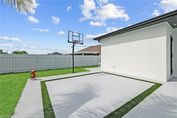 View of patio / terrace with basketball court