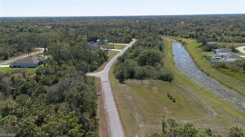 Bird's eye view with a forest view