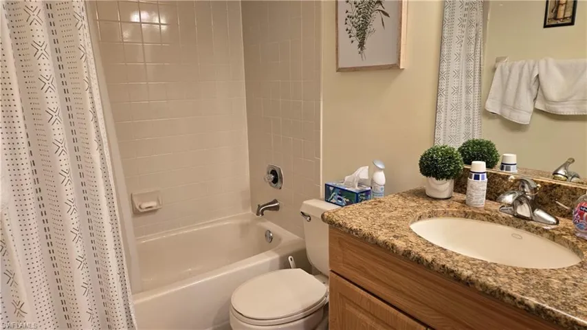 Upgraded bathroom with tub and shower