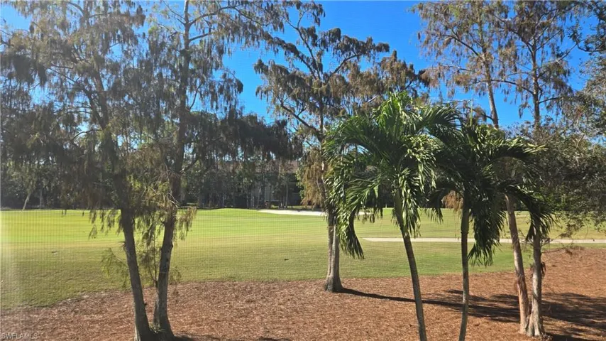 Newly screened lanai offer golf course view