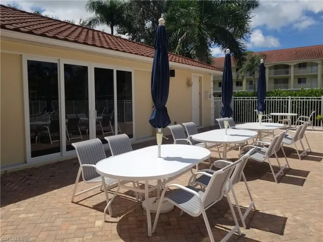 Amberly's clubhouse with expanded paver brick decking