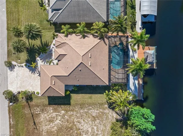 View from above of property