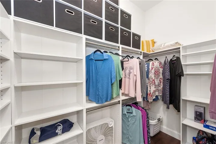 View of spacious closet