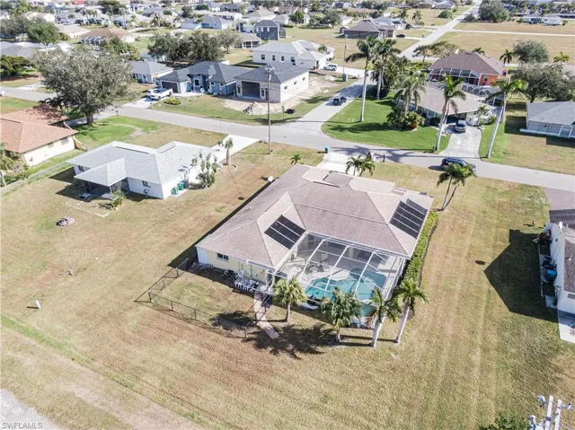 Birds eye view of property