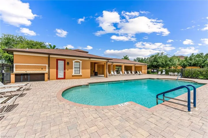 Pool is next to clubhouse